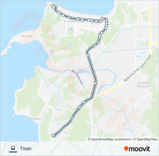 272 JURERÊ Bus Line Map