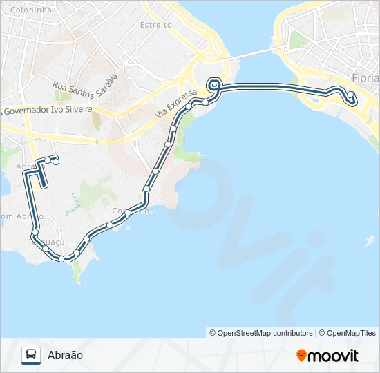 665 ABRAÃO Bus Line Map