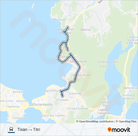 846 CACUPÉ Bus Line Map
