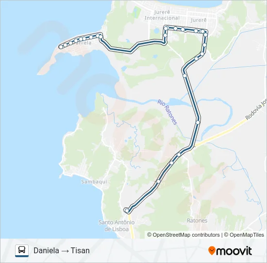 271 DANIELA Bus Line Map