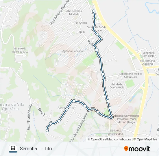 179 SERRINHA Bus Line Map