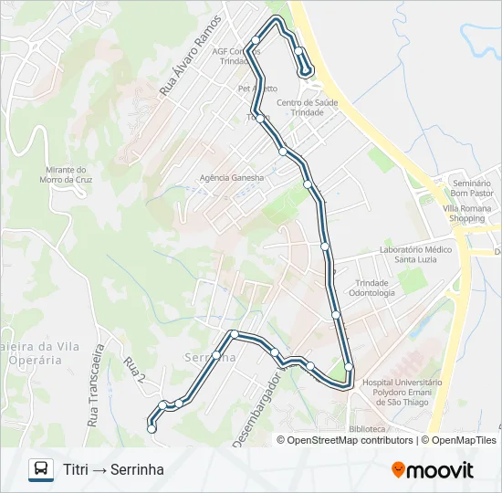 179 SERRINHA Bus Line Map