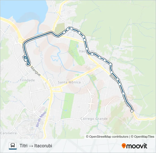 165 ITACORUBI Bus Line Map