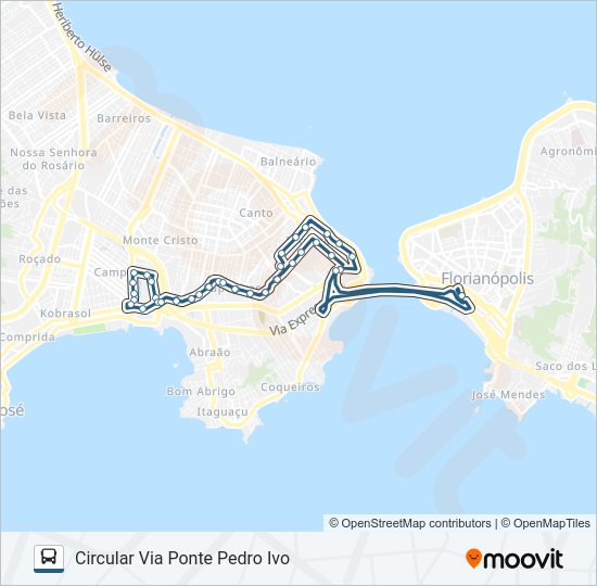Mapa da linha 631 CAPOEIRAS de ônibus
