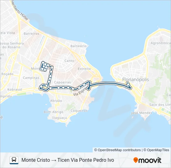670 MONTE CRISTO Bus Line Map