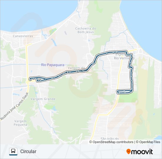 268 SÍTIO DE BAIXO bus Line Map