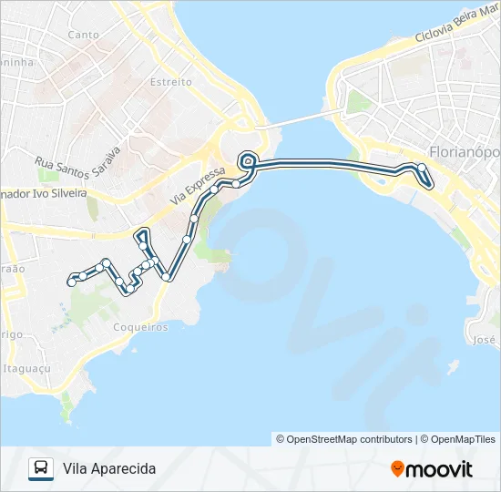 761 VILA APARECIDA Bus Line Map