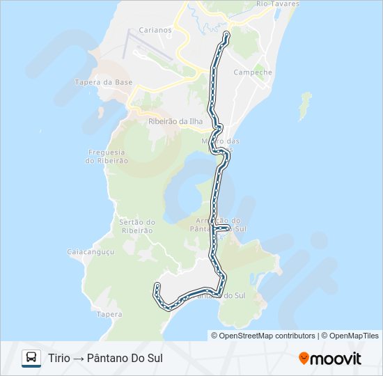 Mapa da linha 563 COSTA DE DENTRO de ônibus