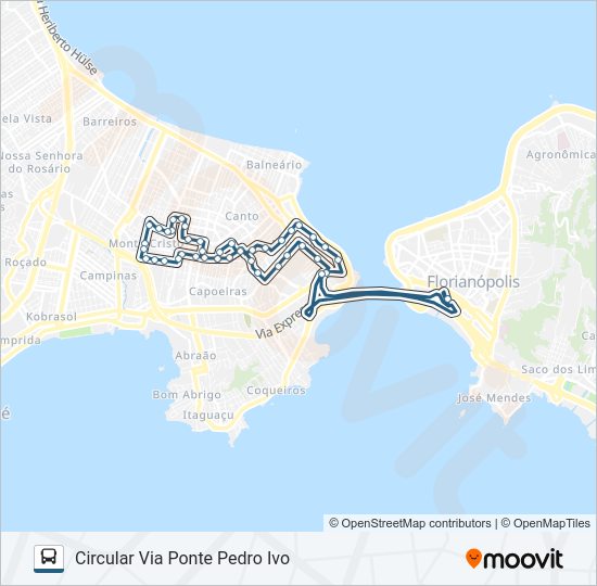 Mapa da linha 671 VILA / PROMORAR de ônibus
