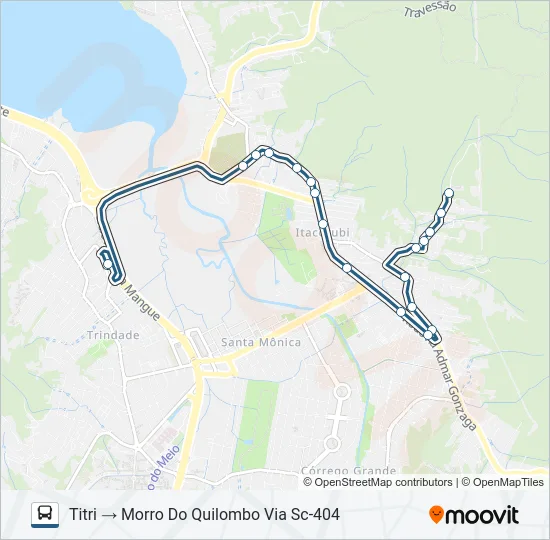173 MORRO DO QUILOMBO Bus Line Map