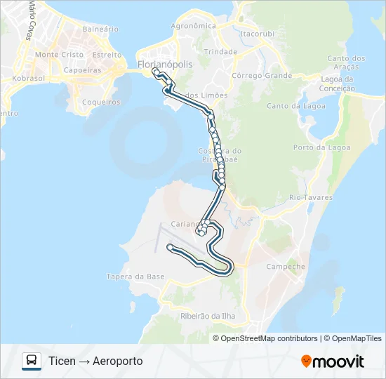 431 TICEN - AEROPORTO Bus Line Map