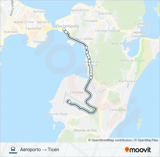 431 TICEN - AEROPORTO Bus Line Map
