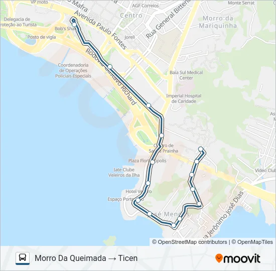 765 MORRO DA QUEIMADA Bus Line Map
