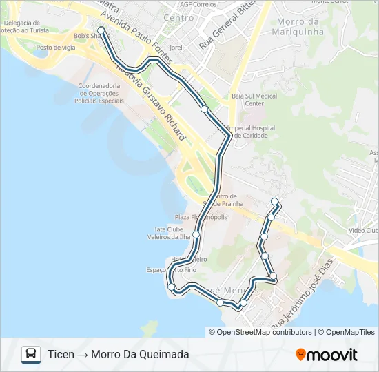 765 MORRO DA QUEIMADA Bus Line Map