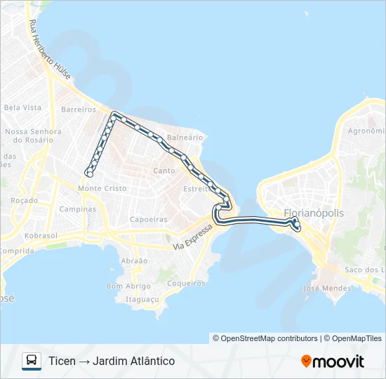 630 CORREDOR CONTINENTE Bus Line Map