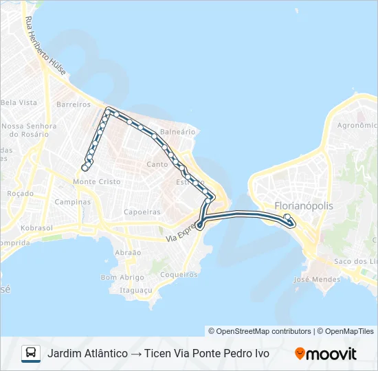 630 CORREDOR CONTINENTE Bus Line Map