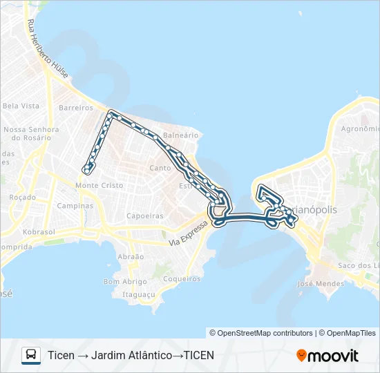 630 CORREDOR CONTINENTE Bus Line Map
