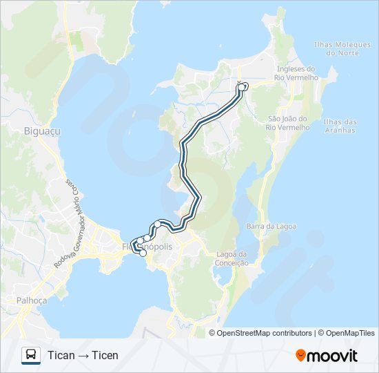 210 TICAN - TICEN DIRETO bus Line Map