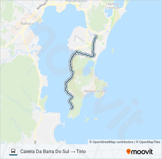 561 CAIEIRA DA BARRA DO SUL bus Line Map