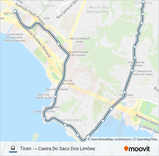 763 CAEIRA DO SACO DOS LIMÕES Bus Line Map