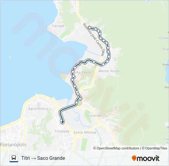 174 SACO GRANDE VIA JOÃO PAULO Bus Line Map