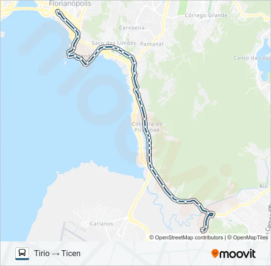 430 TIRIO - TICEN VIA COSTEIRA Bus Line Map
