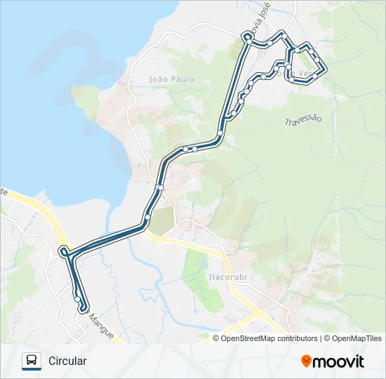 169 MONTE VERDE VIA MANÉ VICENTE Bus Line Map