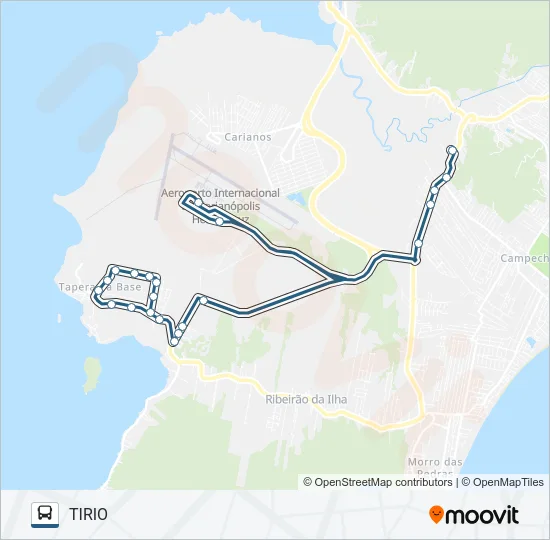 477 TIRIO - AEROPORTO VIA TAPERA Bus Line Map