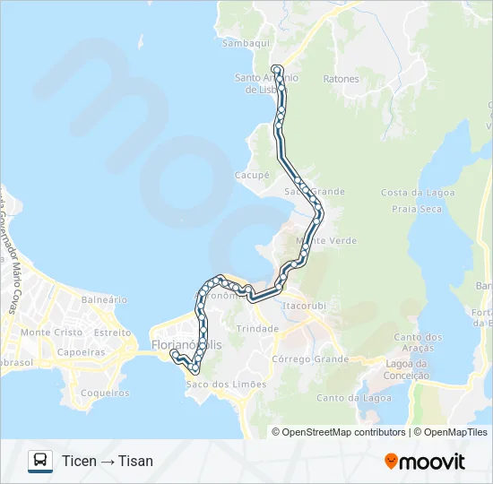 331 TISAN - TICEN VIA MAURO RAMOS Bus Line Map