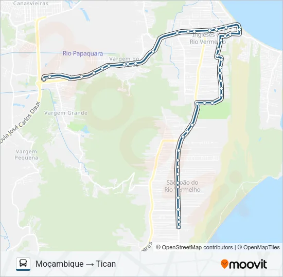 269 MOÇAMBIQUE VIA RUA ALZIRA ROSA AGUIAR Bus Line Map