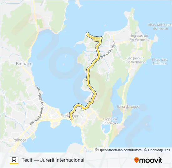 1123 EXECUTIVO JURERÊ Bus Line Map