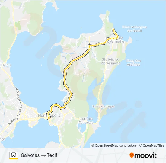 1127 EXECUTIVO GAIVOTAS Bus Line Map