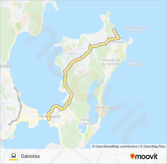 1127 EXECUTIVO GAIVOTAS Bus Line Map