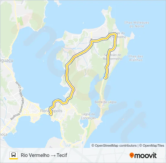 1125 EXECUTIVO RIO VERMELHO Bus Line Map