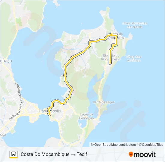 1128 EXECUTIVO COSTA DO MOÇAMBIQUE Bus Line Map