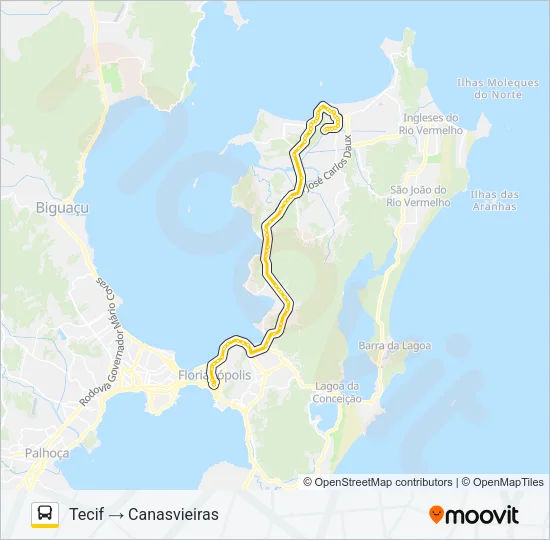 1120 EXECUTIVO CANASVIEIRAS Bus Line Map