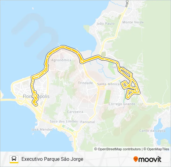 1113 EXECUTIVO PARQUE SÃO JORGE Bus Line Map