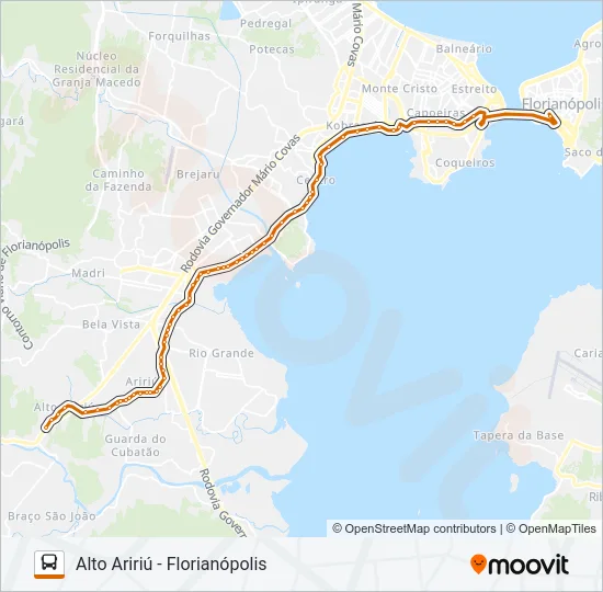 628 ALTO ARIRIÚ Bus Line Map
