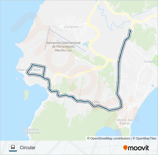 469 TAPERA / RIO TAVARES Bus Line Map
