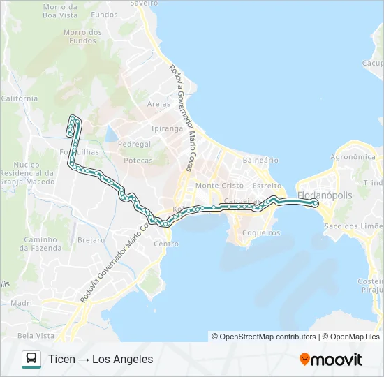 763 LOS ANGELES Bus Line Map