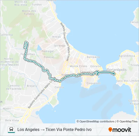 763 LOS ANGELES Bus Line Map