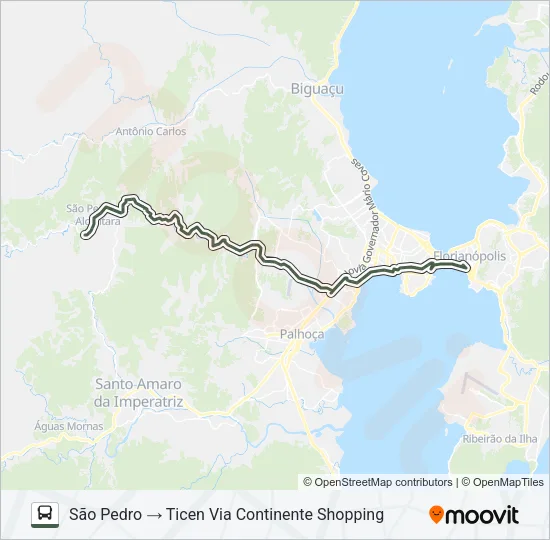 177 SÃO PEDRO DE ALCÂNTARA Bus Line Map