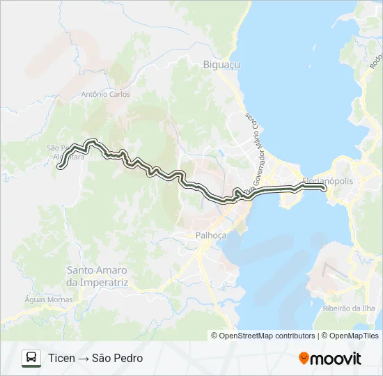 177 SÃO PEDRO DE ALCÂNTARA Bus Line Map