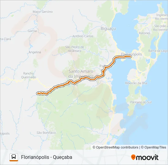 66 QUEÇABA Bus Line Map