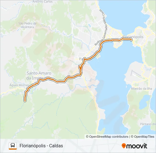 68 CALDAS DA IMPERATRIZ Bus Line Map