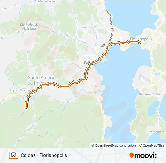 68 CALDAS DA IMPERATRIZ Bus Line Map