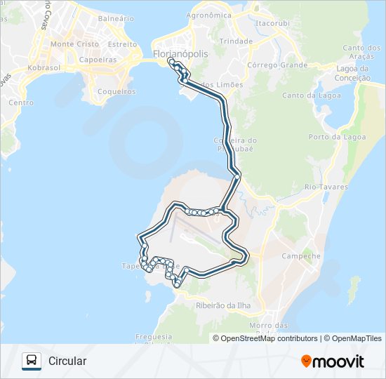 Mapa da linha 476 TICEN - TAPERA de ônibus