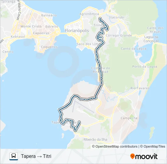 470 TAPERA - TITRI Bus Line Map