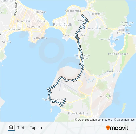 470 TAPERA - TITRI Bus Line Map