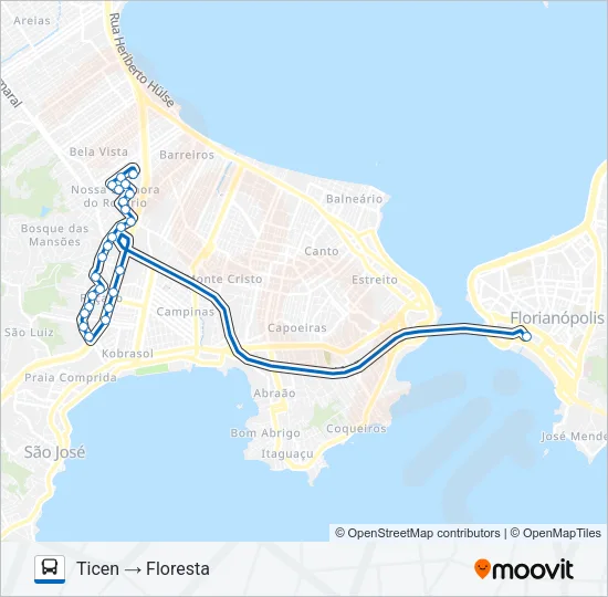 66900 FLORESTA VIA EXPRESSA Bus Line Map